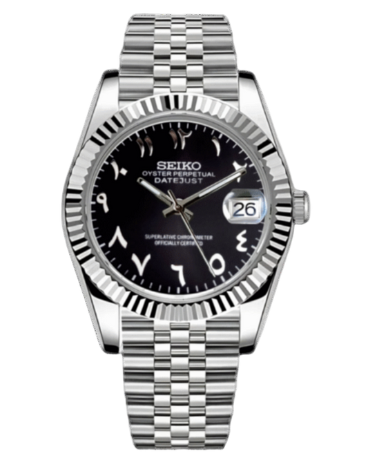Seiko Datejust Mod Arabic Black