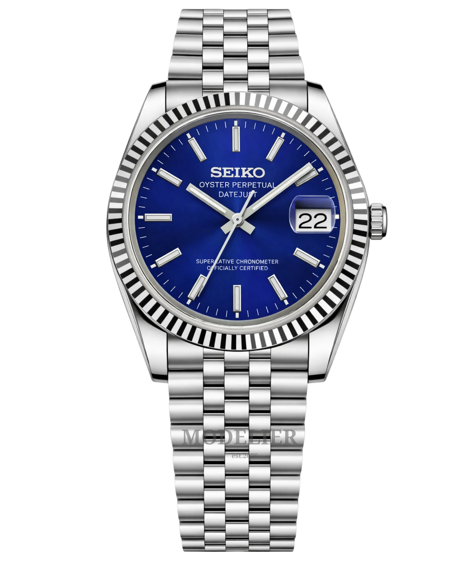 Seiko Datejust Mod Midnight Blue