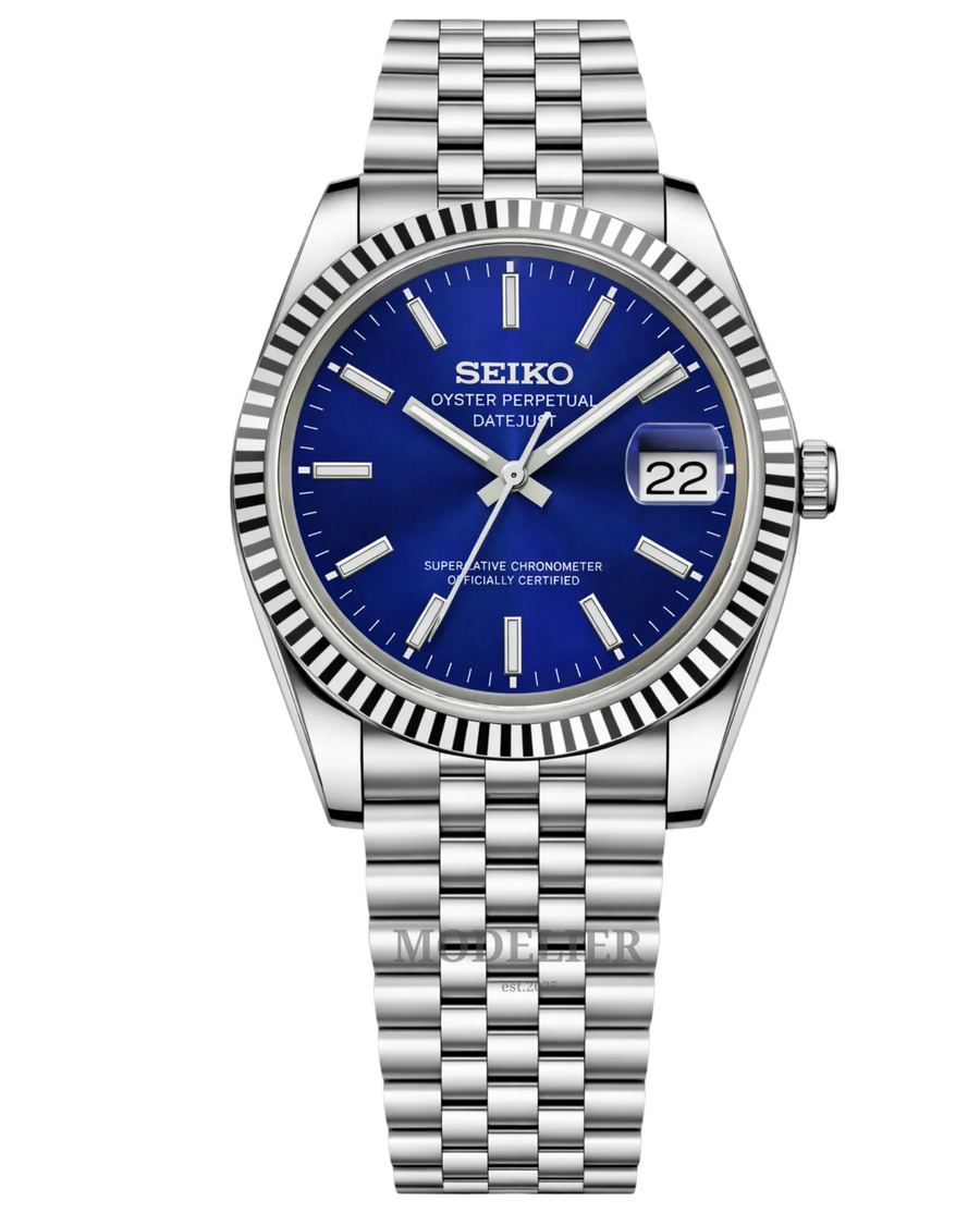 Seiko Datejust Mod Midnight Blue