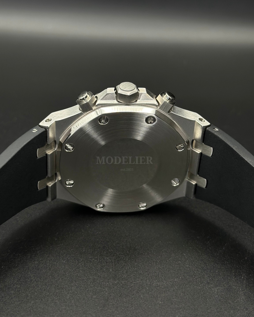 Seiko Royal Oak Mod Chronograph | Black Rubber