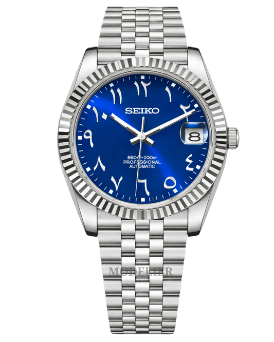 Seiko Datejust Mod Arabic Blue