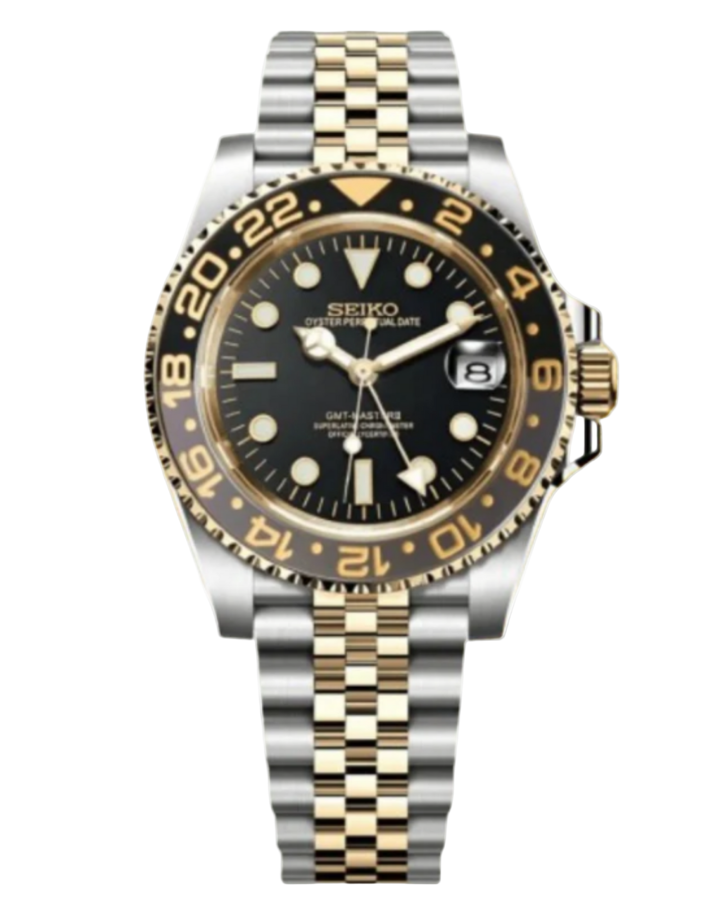 Seiko GMT Mod Two-Tone Gold