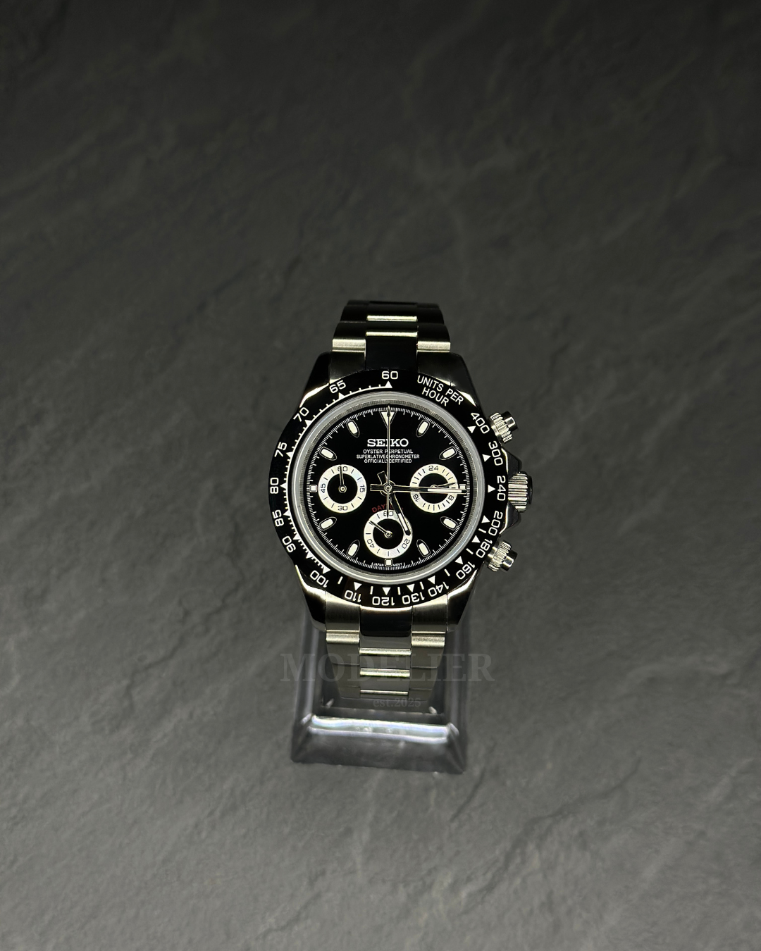 Seiko Daytona Mod Black