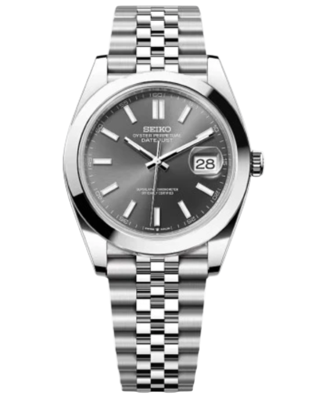 Seiko Datejust Mod Oyster Shadow Grey