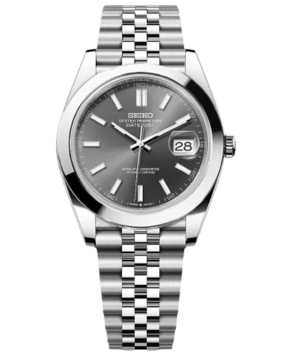 Seiko Datejust Mod Oyster Shadow Grey