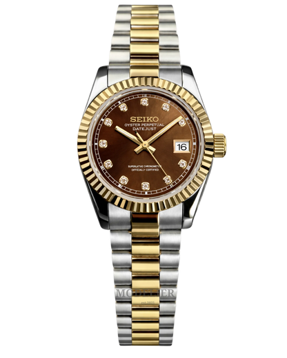 Seiko Datejust Mod Woman Two-Tone Chocolate