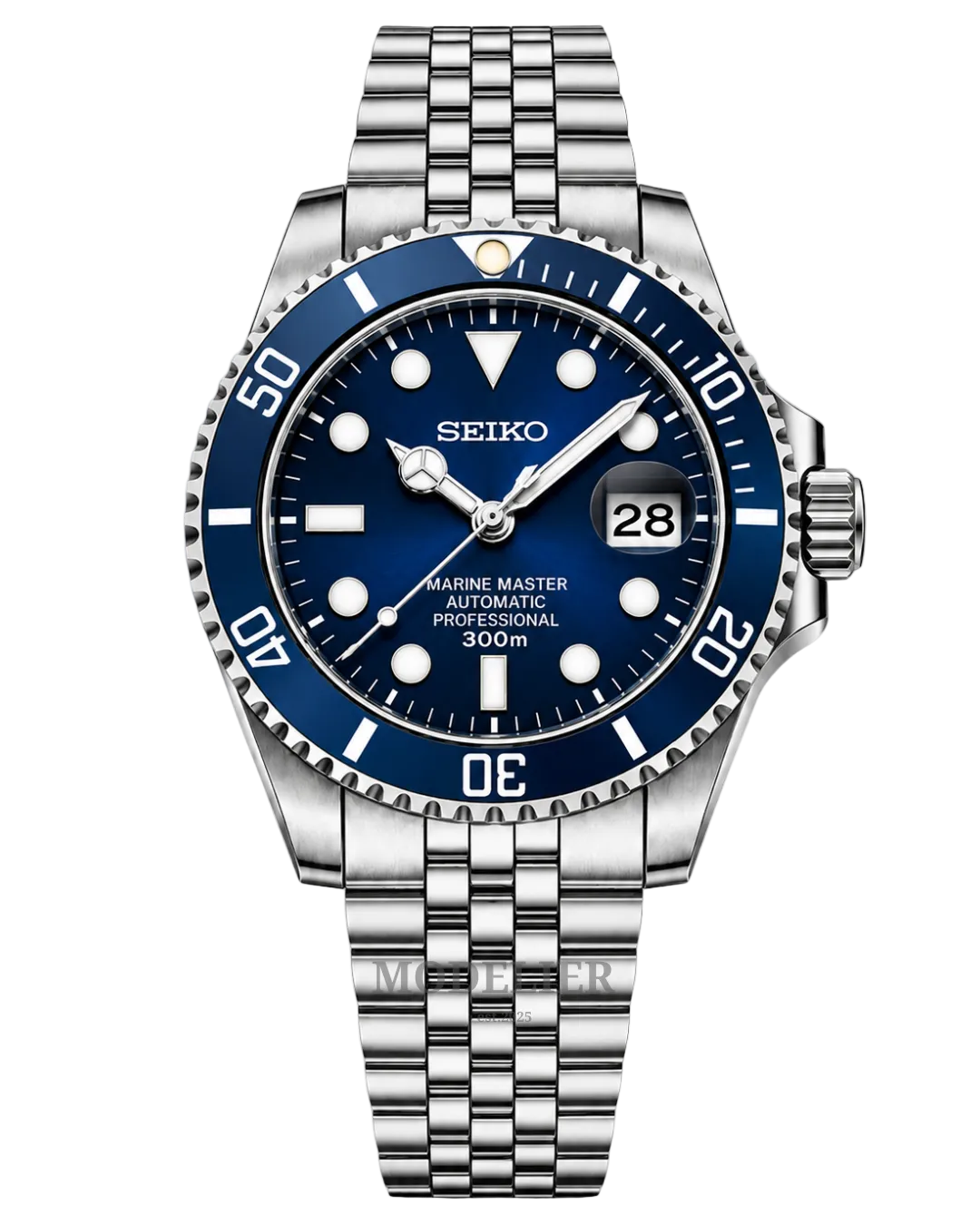 Seiko Submariner Mod Blue