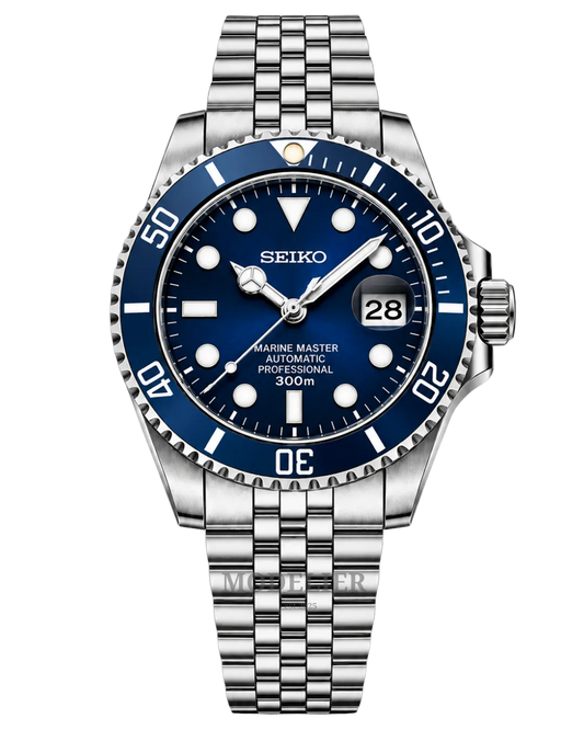 Seiko Submariner Mod Blue