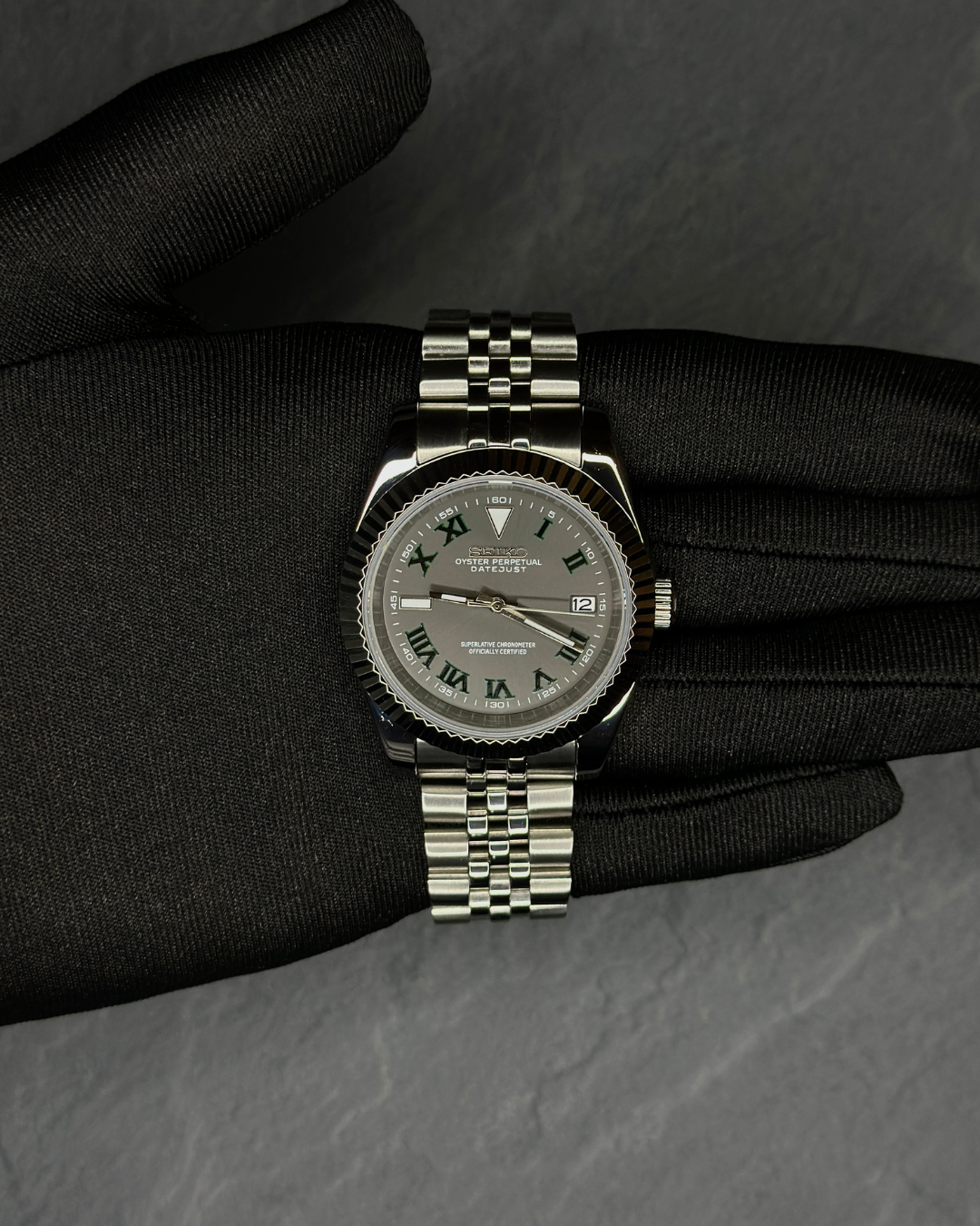 Seiko Datejust Mod Wimbledon Grey