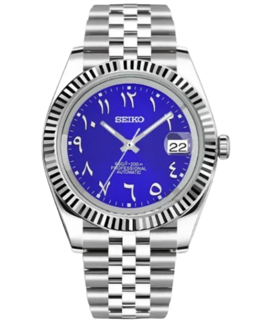 Seiko Datejust Mod Arabic Blue
