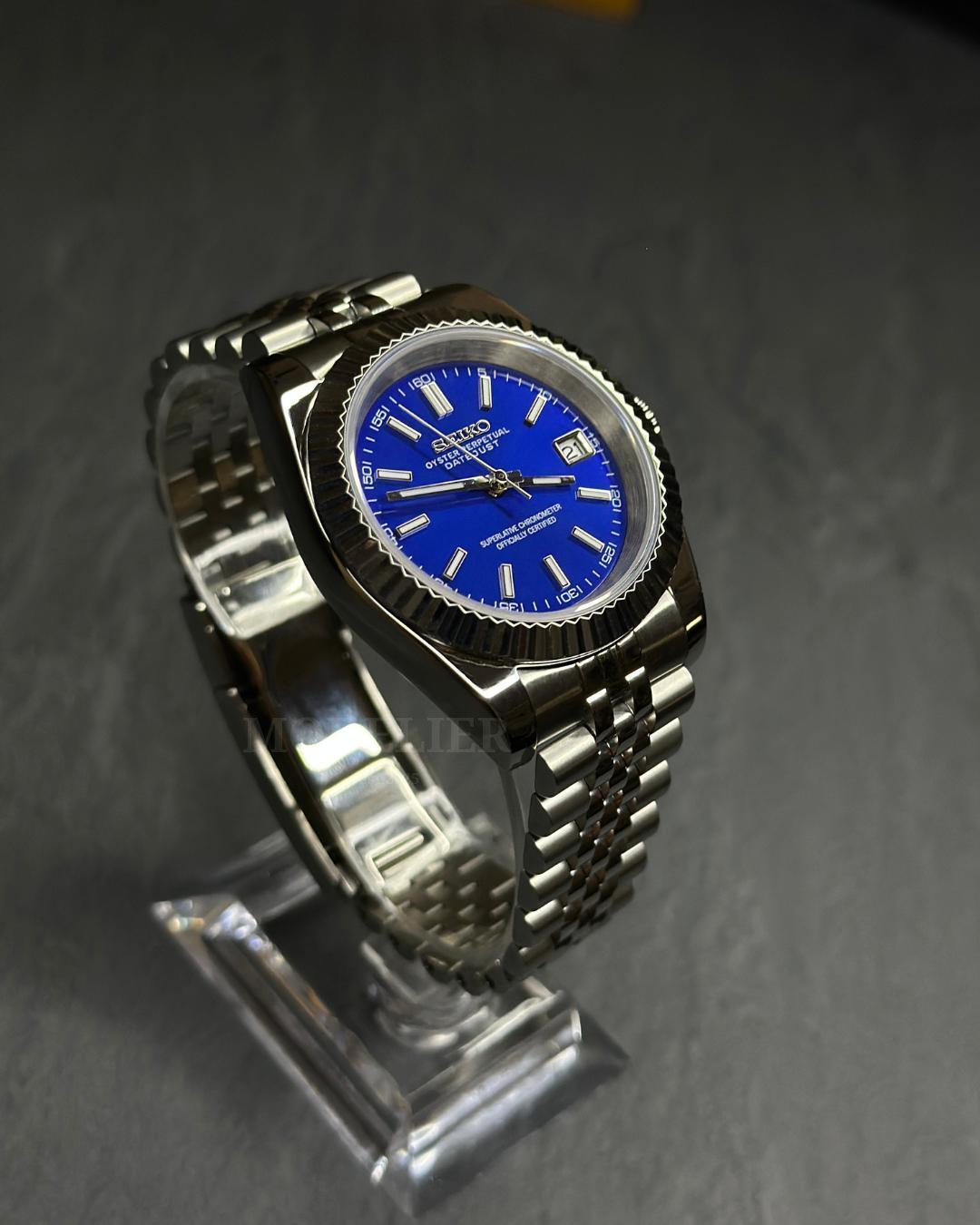 Seiko Datejust Mod Midnight Blue