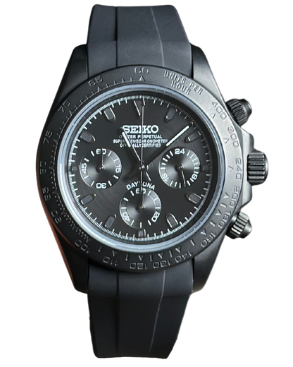 Seiko Daytona Mod Black Oysterflex