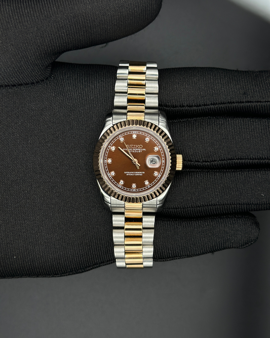 Seiko Datejust Mod Woman Two-Tone Chocolate