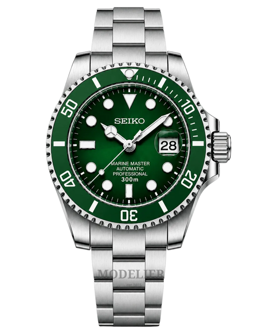 Seiko Submariner Mod Green