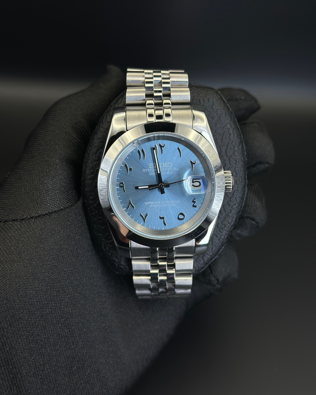 Seiko Datejust Mod Arabic Tiffany Blue Oyster