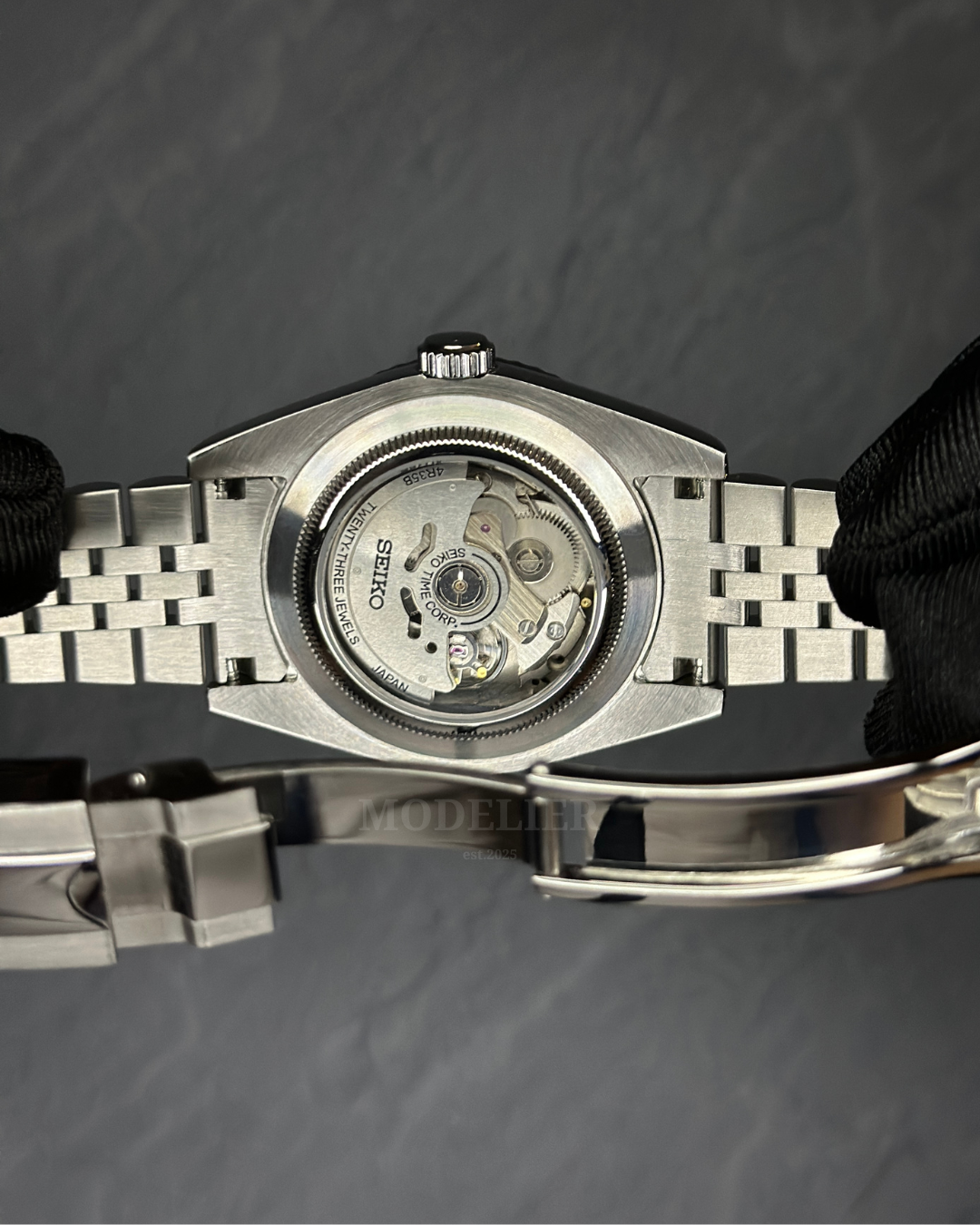 Seiko Datejust Mod Oyster Shadow Grey