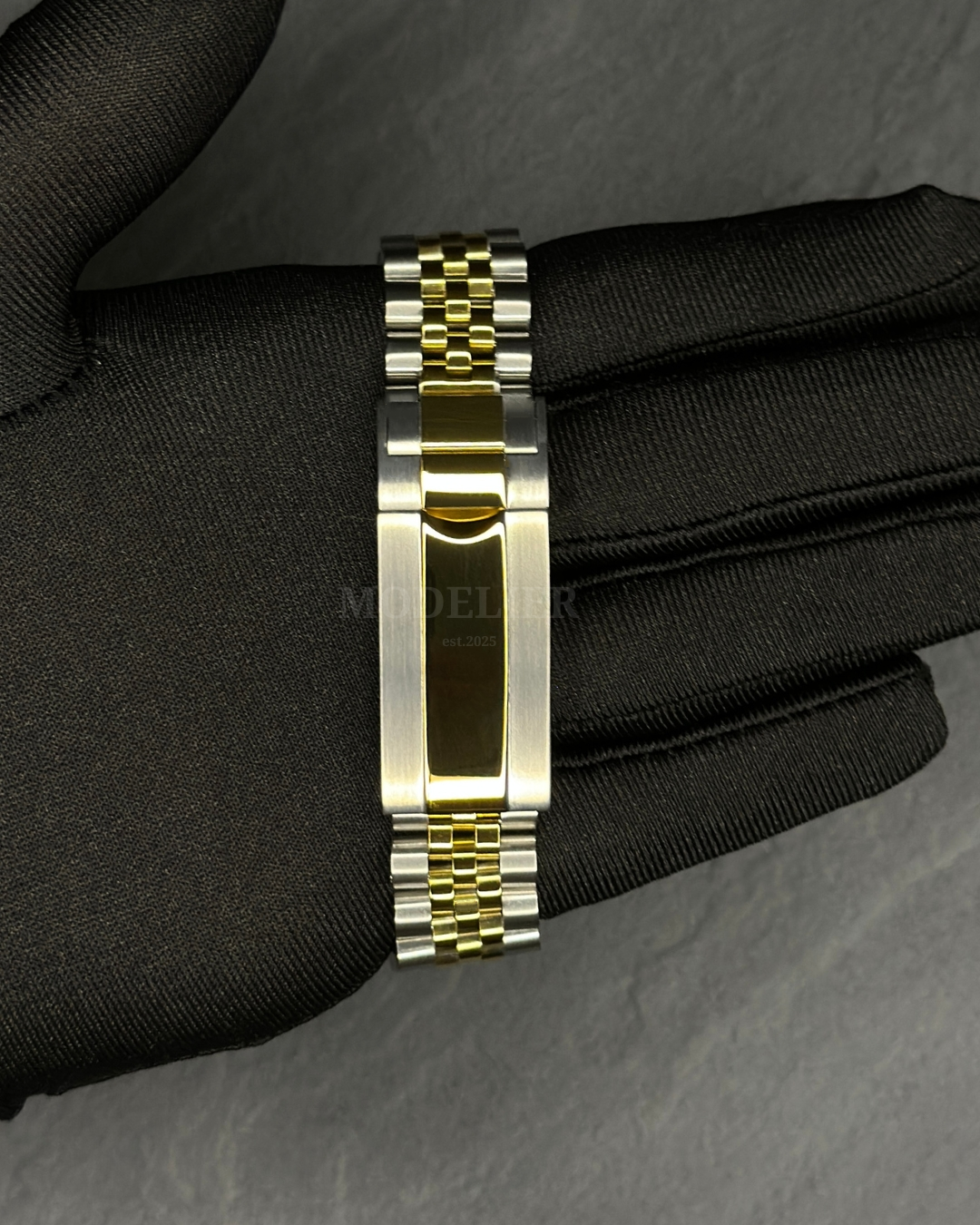 Seiko Datejust Mod Black Gold Diamond