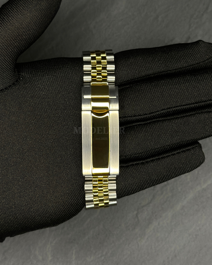 Seiko Datejust Mod Black Gold Diamond