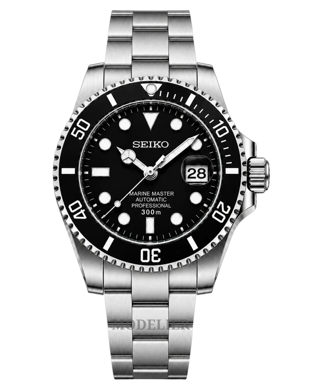 Seiko MarineMaster Mod Black