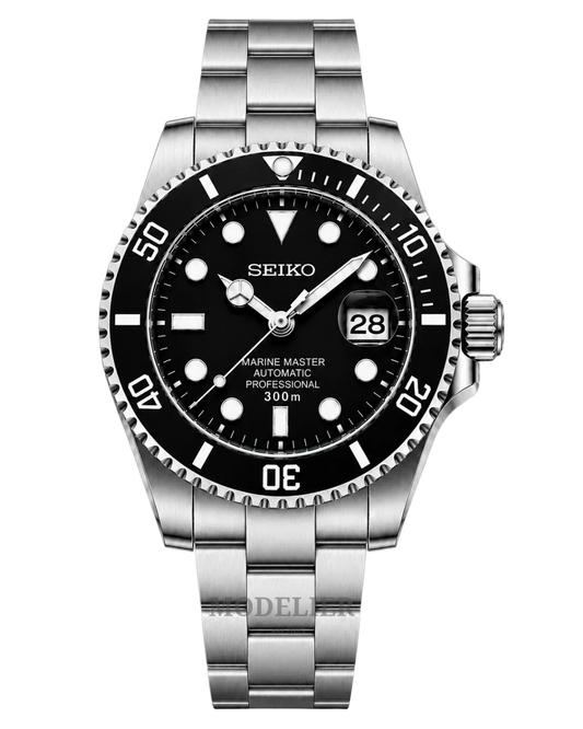 Seiko MarineMaster Mod Black