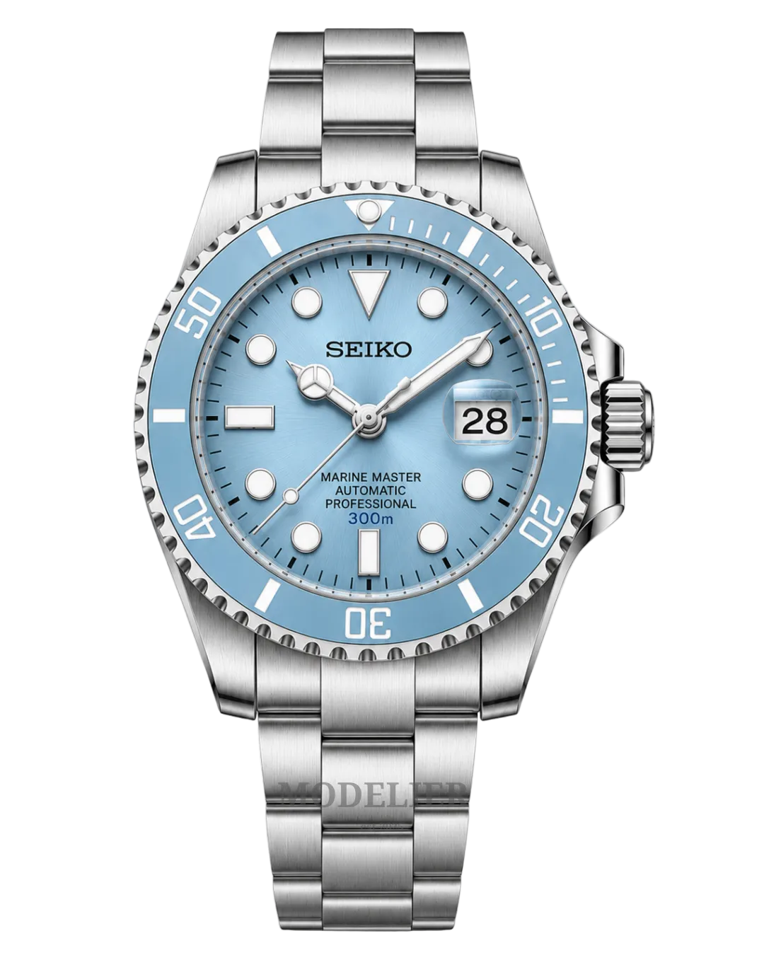 Seiko Submariner Mod Tiffany Blue