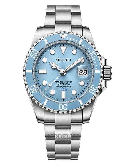 Seiko Submariner Mod Tiffany Blue