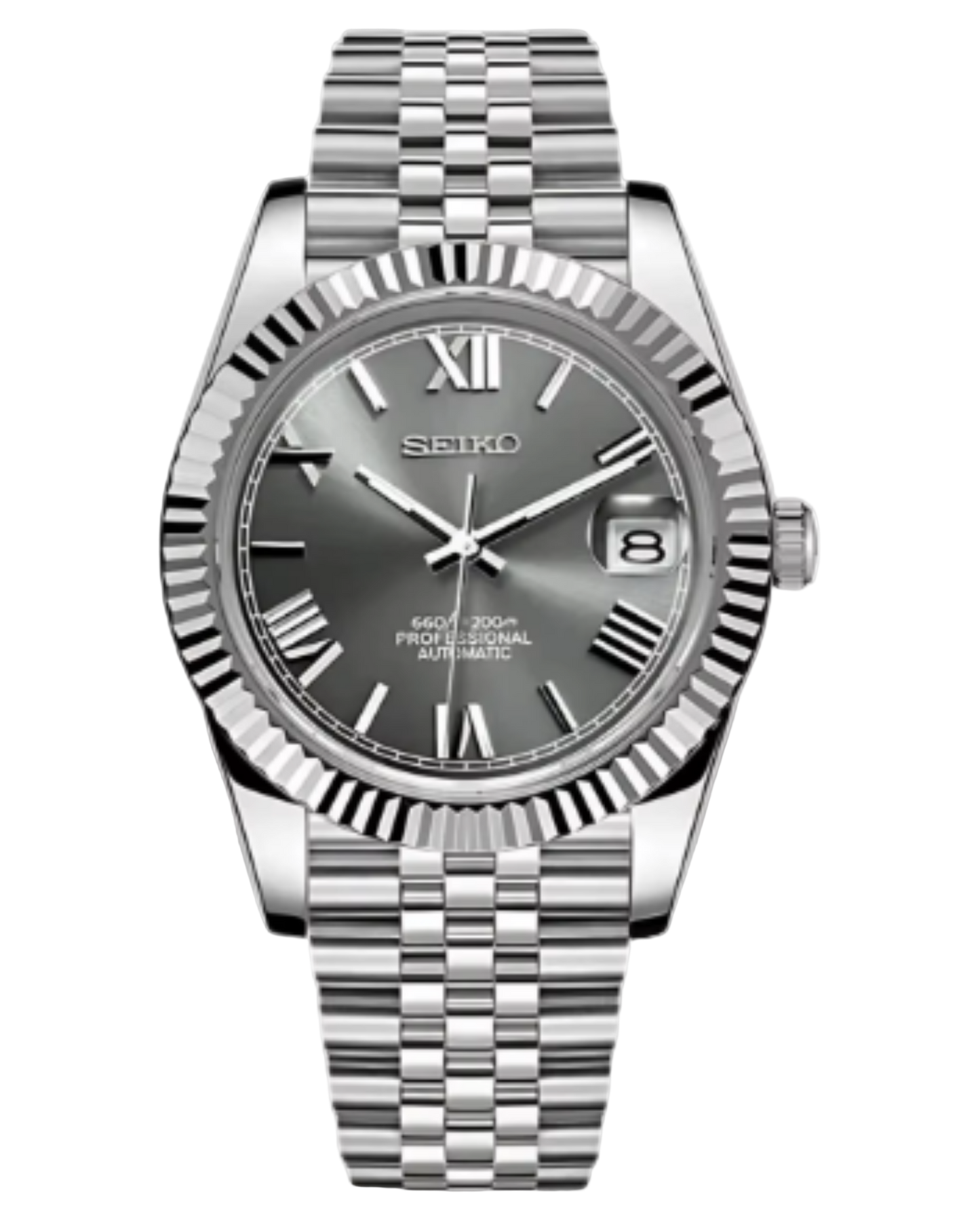 Seiko Datejust Mod Roman Grey