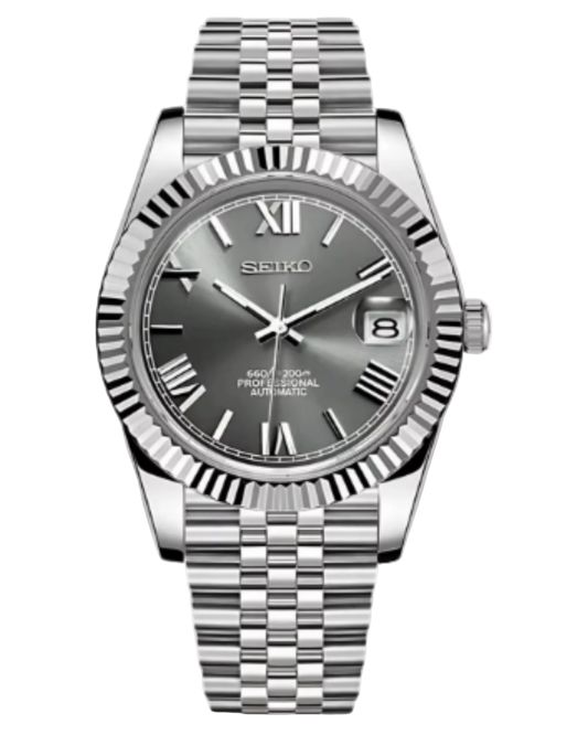 Seiko Datejust Mod Roman Grey