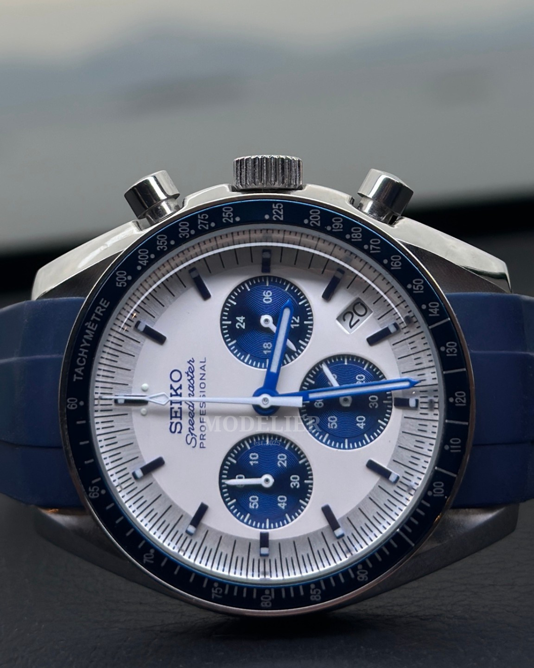 Seiko SpeedMaster Mod Blue