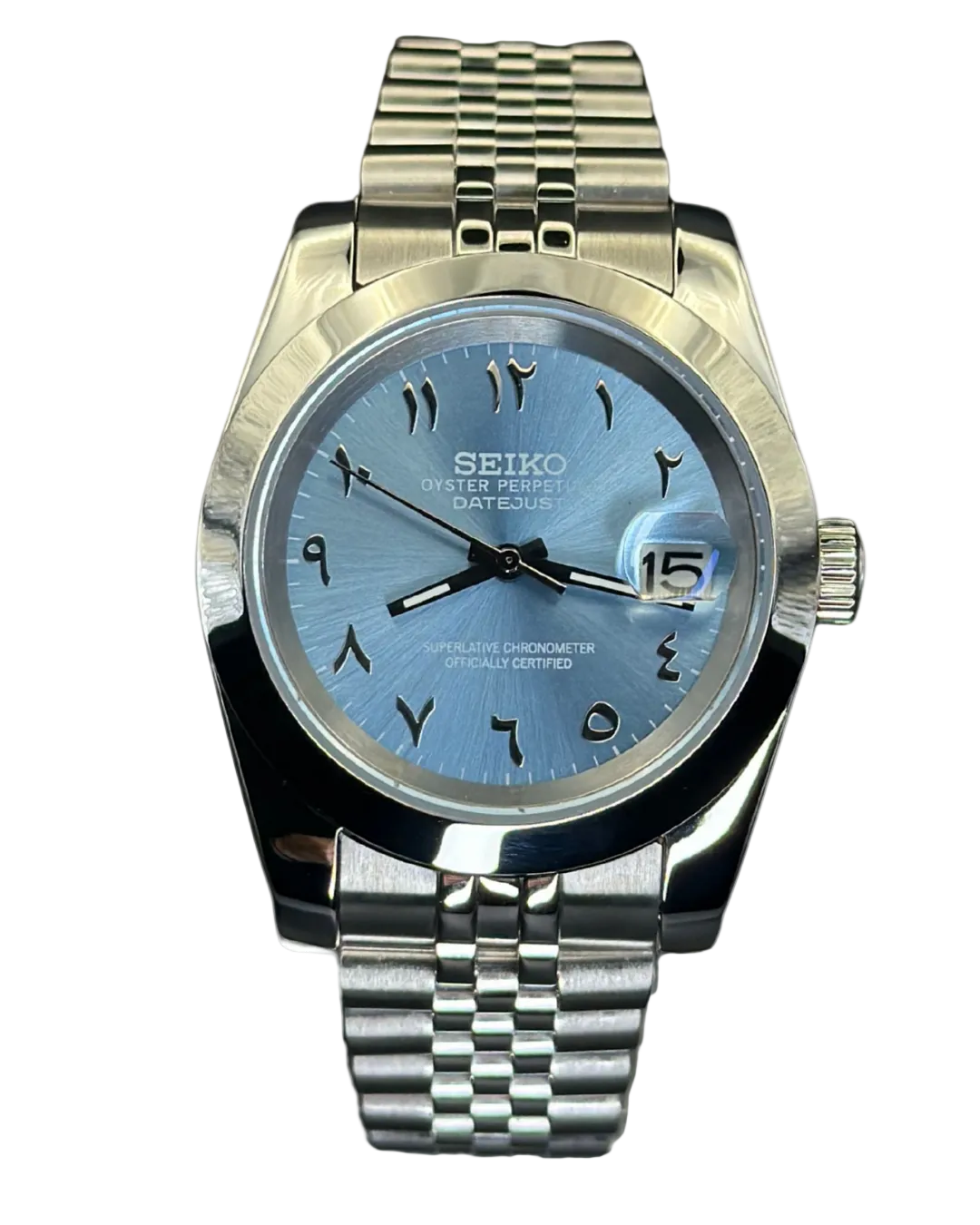Seiko Datejust Mod Arabic Tiffany Blue Oyster