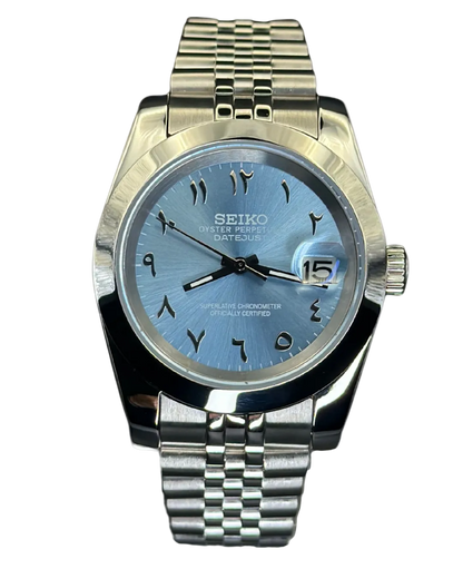 Seiko Datejust Mod Arabic Tiffany Blue Oyster