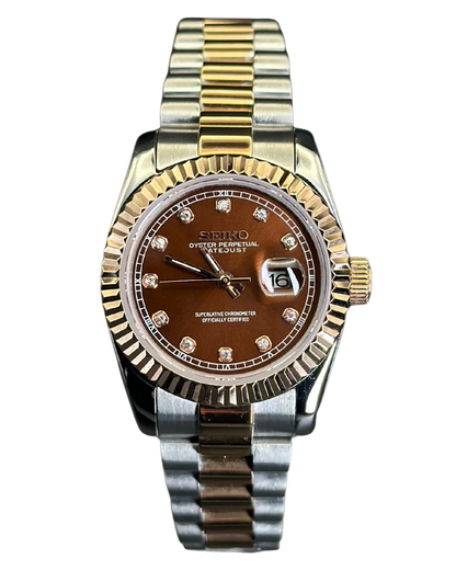 Seiko Datejust Mod Woman Two-Tone Chocolate
