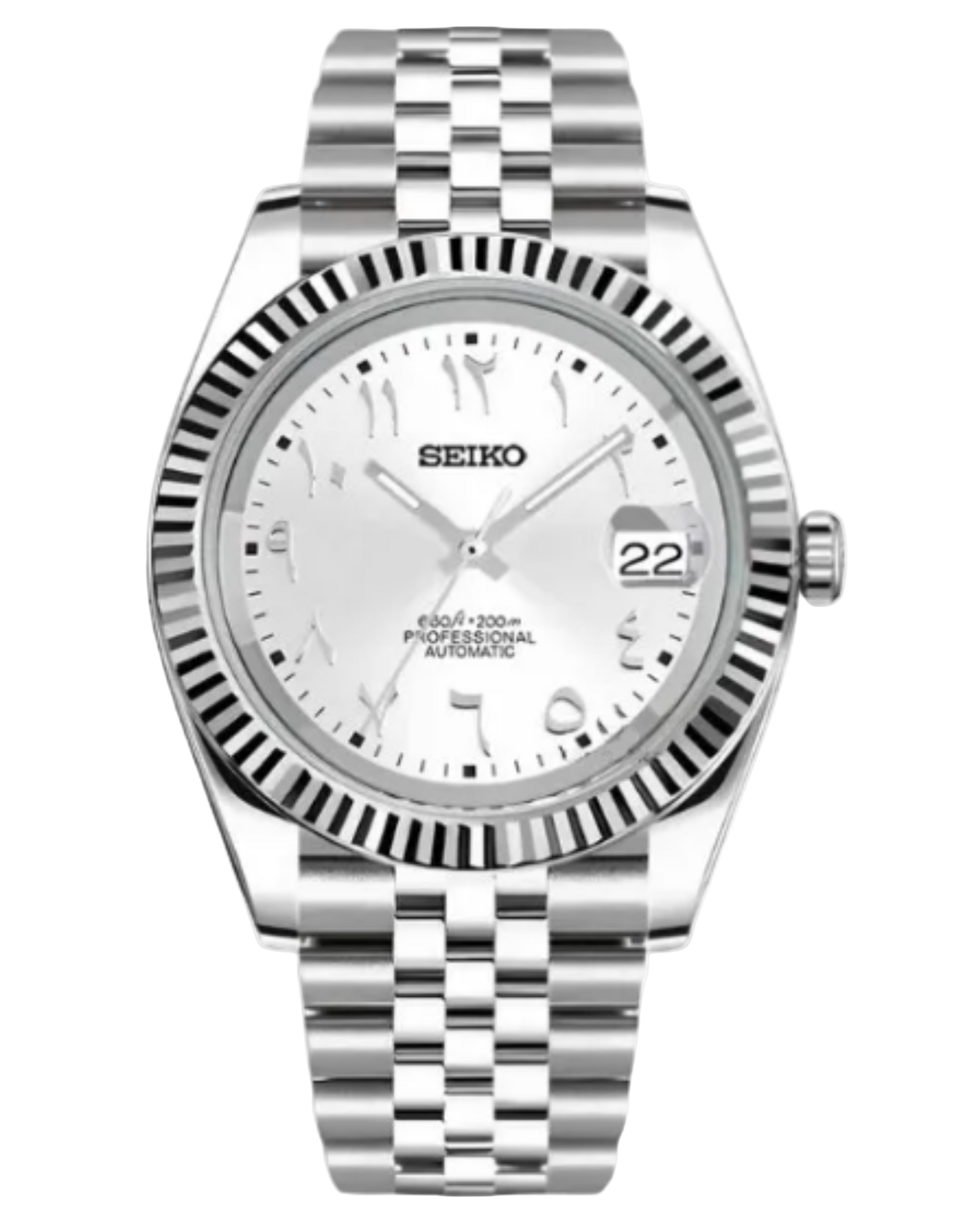 Seiko Datejust Mod Arabic Silver