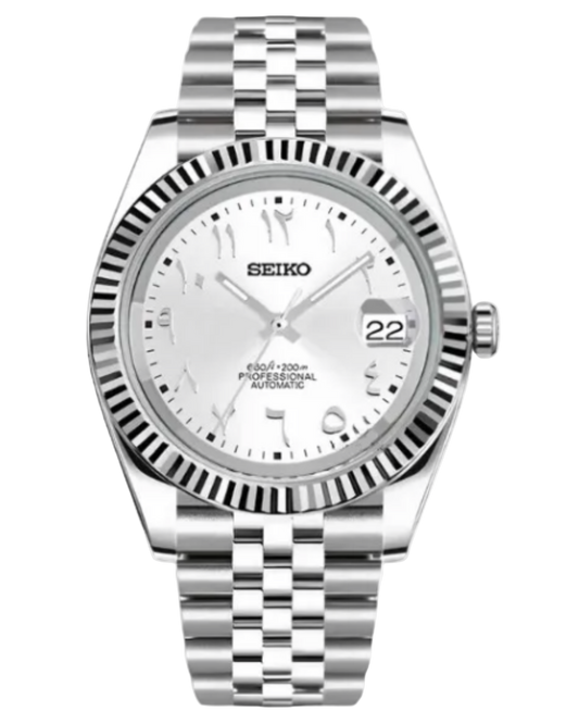 Seiko Datejust Mod Arabic Silver