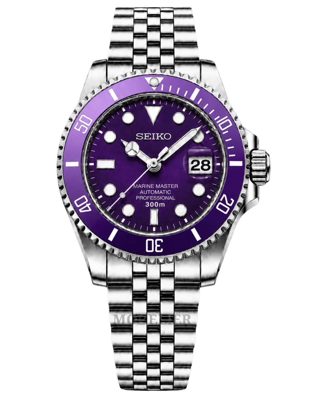 Seiko Submariner Mod Purple