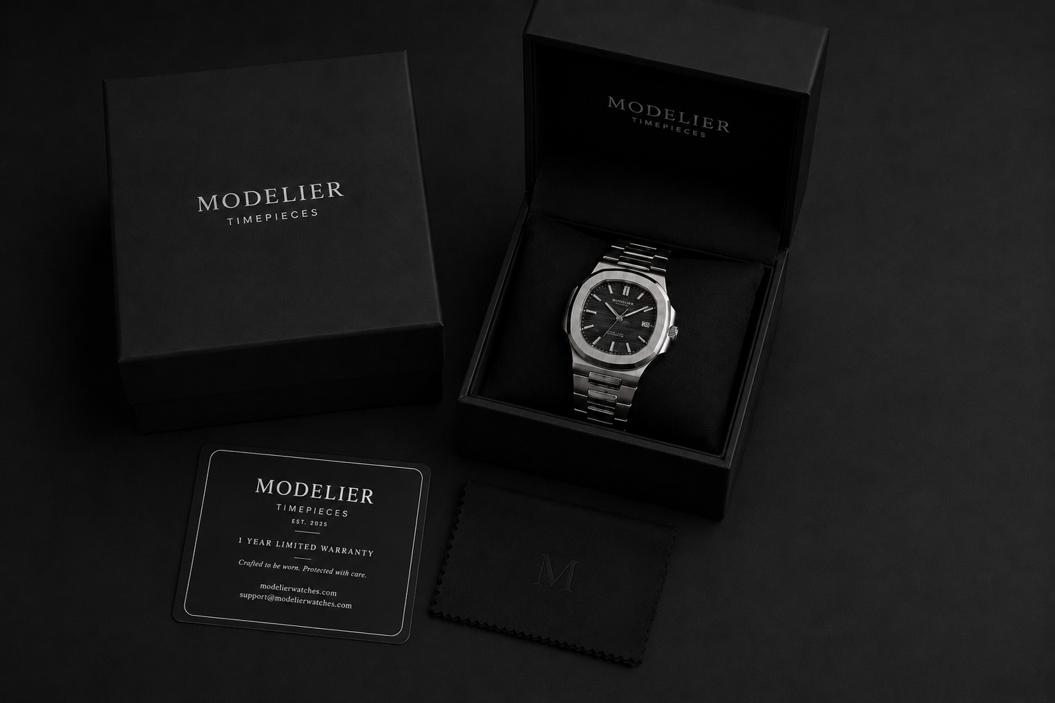 Everything you need, from box to wrist.