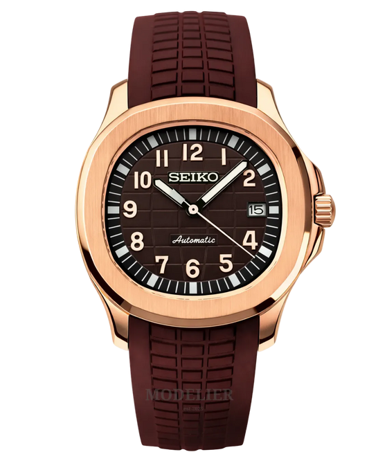 Seiko Aquanaut Mod Rose Gold Brown