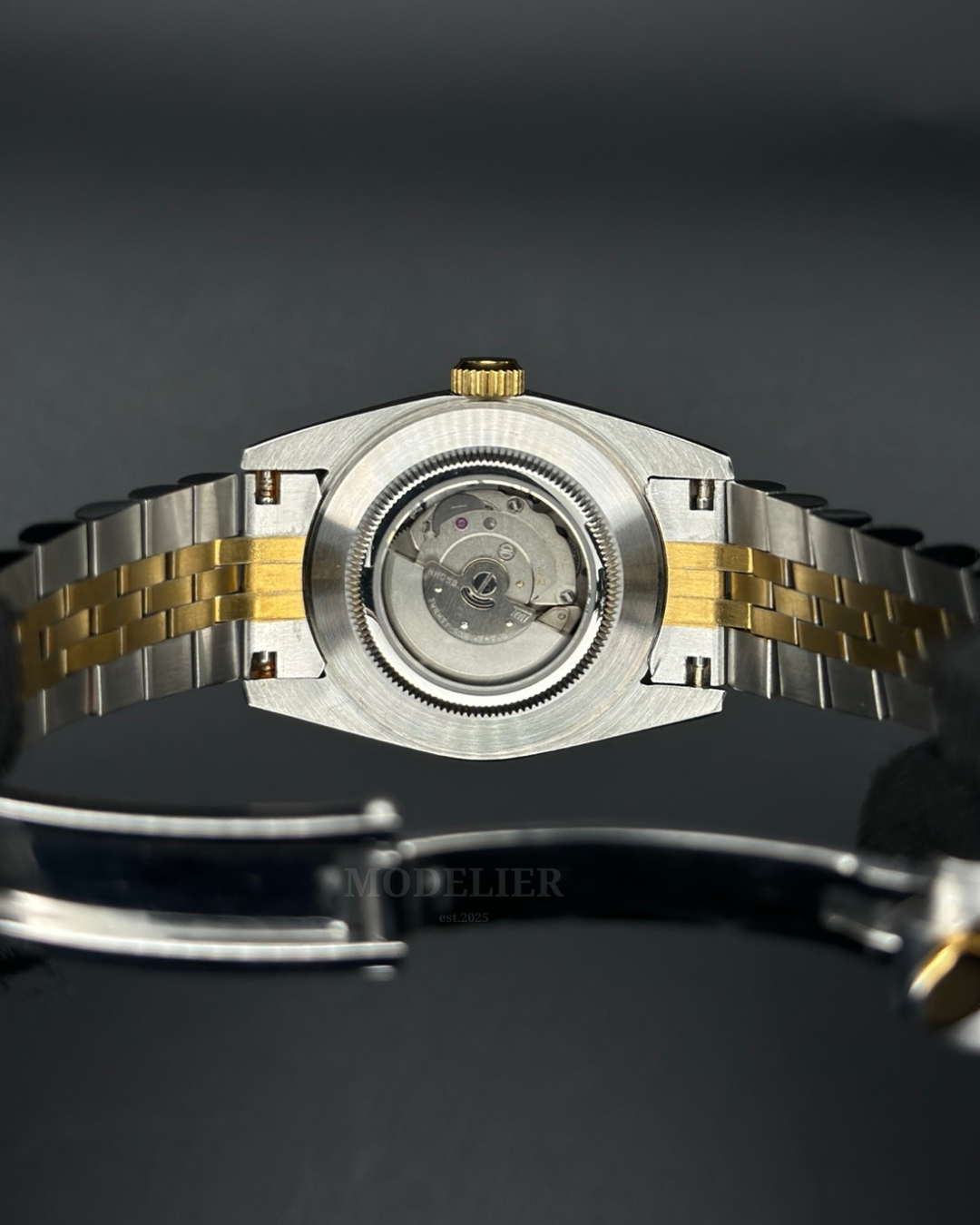 Seiko Datejust Mod Woman Two-Tone Silver Diamond