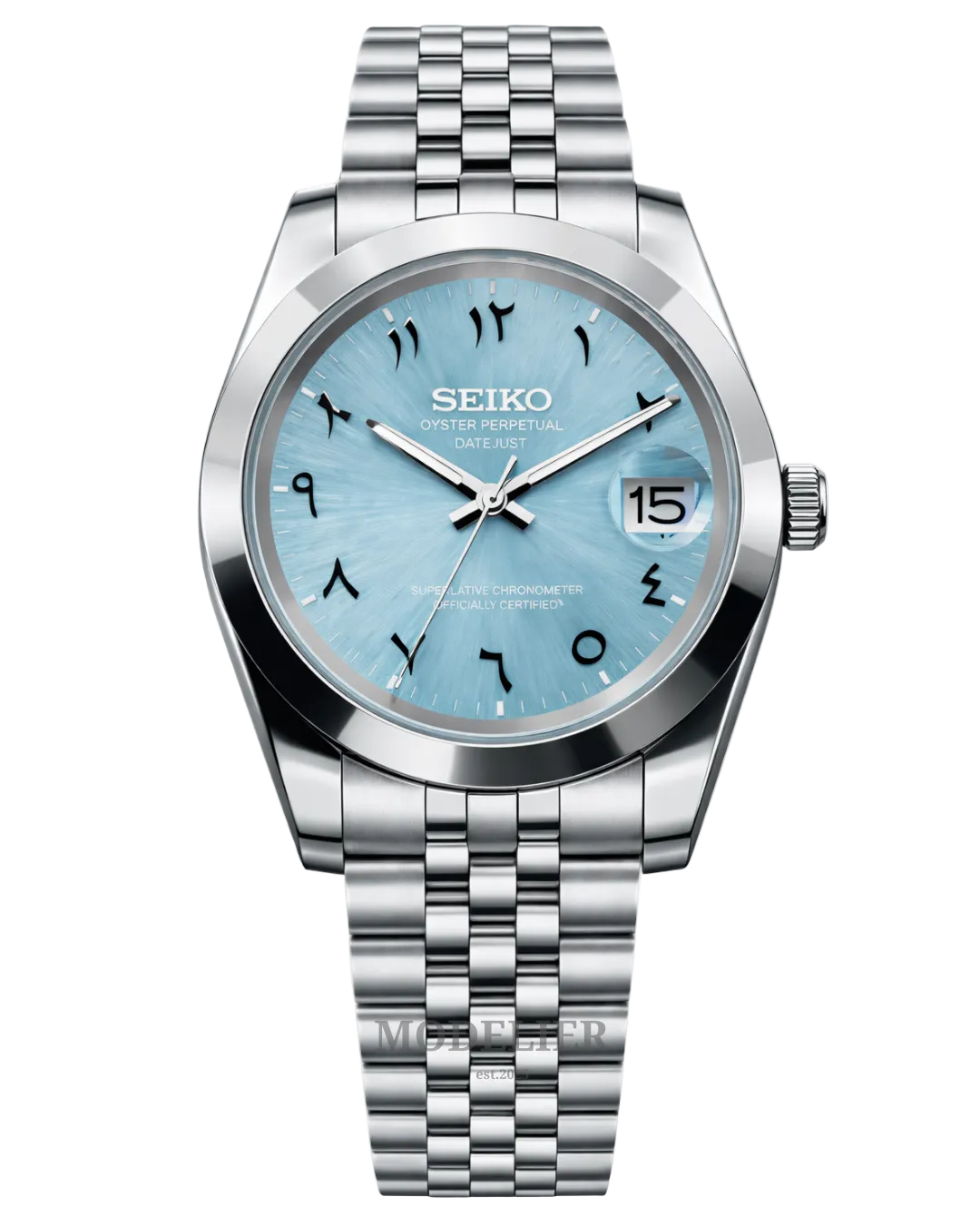 Seiko Datejust Mod Arabic Tiffany Blue Oyster