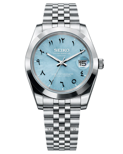 Seiko Datejust Mod Arabic Tiffany Blue Oyster