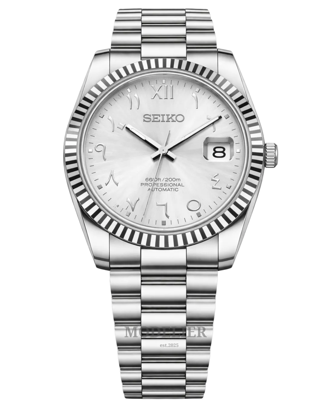 Seiko Datejust Mod Arabic Silver