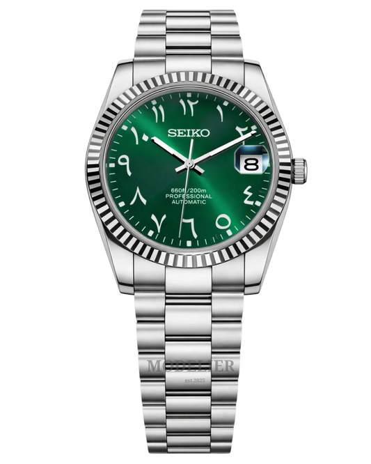Seiko Datejust Mod Arabic Green