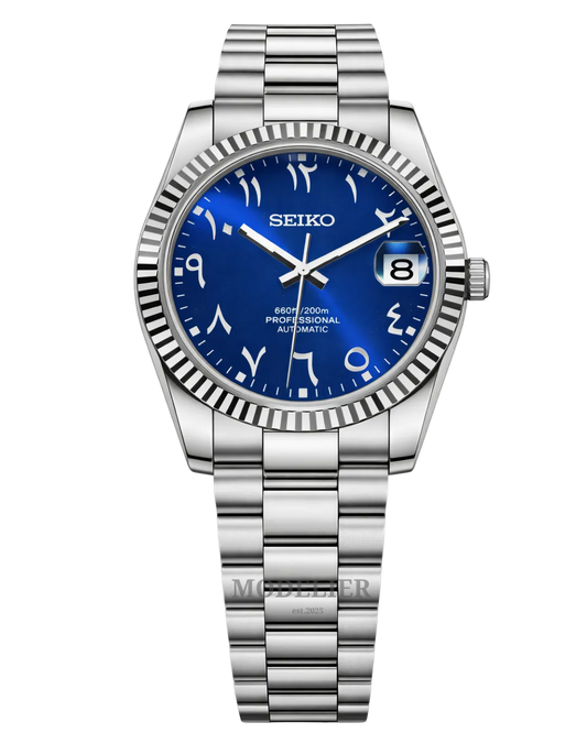 Seiko Datejust Mod Arabic Blue