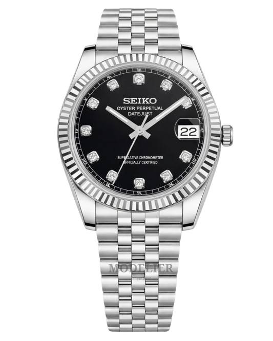 Seiko Datejust Mod Black Diamond